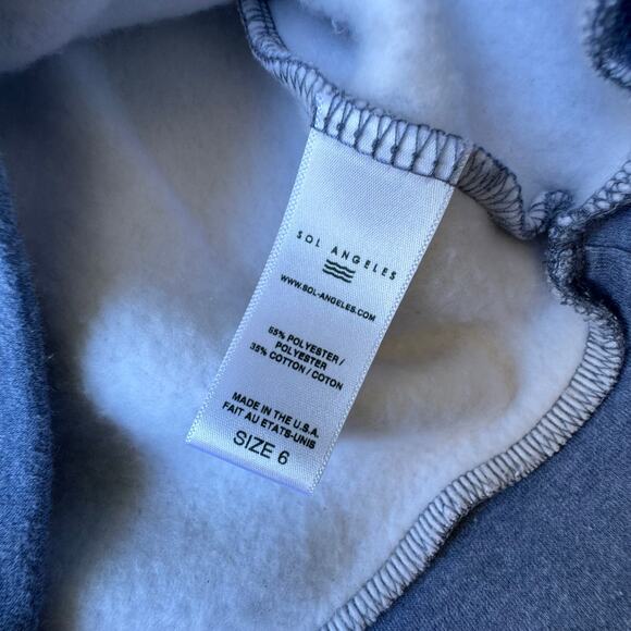 Sol Angeles Crew Neck Sweatshirt - Size 6 - Picture 3 of 8